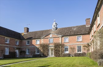 Almshouses of The Hospital of Saint John, Heytesbury, Wiltshire, England, UK present building dates
