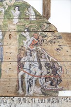 Wenhaston Doom painting from 1490, Suffolk, England, UK