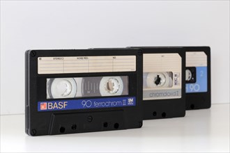 Nostalgic memories of the eighties: three audio cassettes from BASF