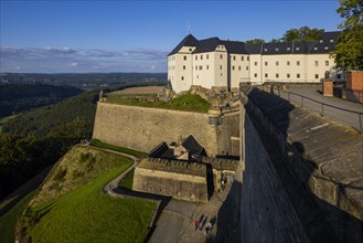 Koenigstein Fortress in Saxon Switzerland. Georgenburg Castle, Koenigstein, Saxony, Germany, Europe