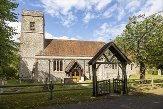 Village parish church of Saint Michael and All Angels, Shalbourne, Wiltshire, England, UK