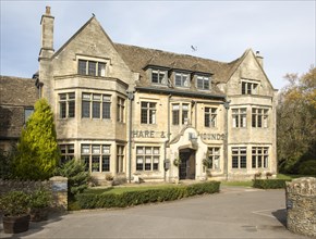 Hare and Hounds hotel and public house, Westonbirt, Tetbury, Gloucestershire, England, UK