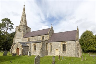 Village parish church of Saint Michael, Little Bedwyn, Wiltshire, England, UK