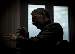 Christian Lindner (FDP), Federal Minister of Finance, recorded during an interview in his office at