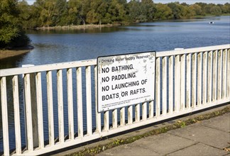 Alton Water lake, Tattingstone, Suffolk, England, UK rules about use of drinking water supply