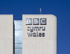 BBC Cymru Wales TV studios headquarters building, Central Square, Cardiff, South Wales, UK opened