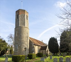 Village parish church Hasketon, Suffolk, England, UK