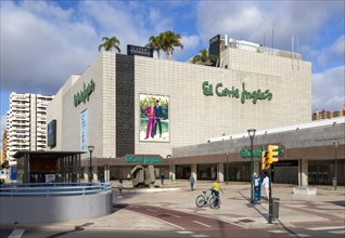 El Corte Ingles department store shop in city centre, Malaga, Andalusia, Spain, Europe