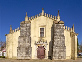 Doorway of Church Igreja Matriz de Nossa Senhora da Assuncaoin, village of Alvito, Beja District,