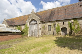 Tithe barn at Hartpury, Gloucestershire, England, UK