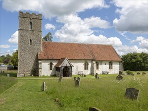 Village parish church of Saint Mary, Somersham, Suffolk, England, UK
