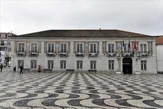 Historic Town Hall Square, Rathausplatz, Cascais, Lisbon, Portugal, Europe