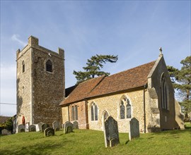 Village parish church Little Bealings, Suffolk, England, UK