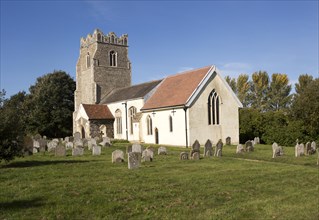 Village parish church of Saint Peter, Cretingham, Suffolk, England, UK