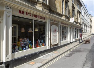 Mr B's Emporium Bookshop independent book shop, John Street, Bath, Somerset, England, UK