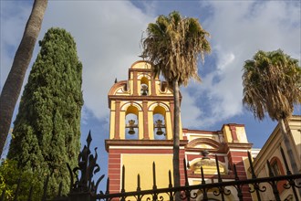 Iglesia del convento de San Agustin 16th century church, Malaga, Andalusia, Spain facade with bell