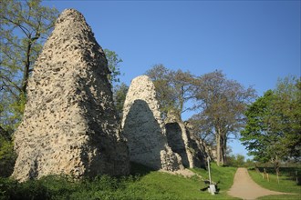 Remains of the Roman aqueduct, Roman, stones, rocks, An den Roemersteinen, Oberstadt, Mainz,