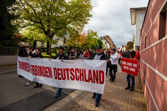 Demonstration in Herxheim near Landau (Palatinate) : Under the slogan Herxheim stands up, a joint