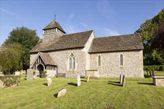 Village parish church of All Saints, Froxfield, Wiltshire, England, UK
