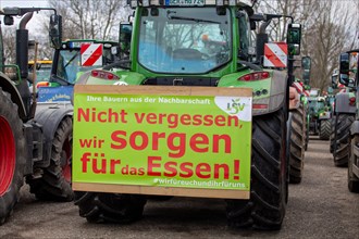 Farmers' protests in Ludwigshafen am Rhein: large demonstration by farmers from the Southern