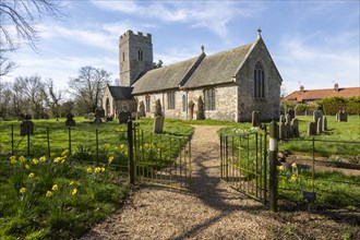 Village parish church of Saint Mary, Homersfield, Suffolk, England, UK