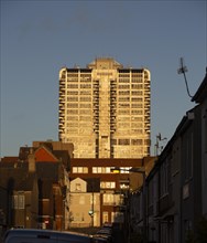 Brunel Tower, David Murray John building, iconic 1970s tower block, Swindon, England, UK