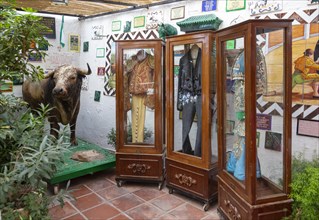Bullring built 1900, Mijas, Costa del Sol, Malaga Province, Andalusia, Spain small museum inside