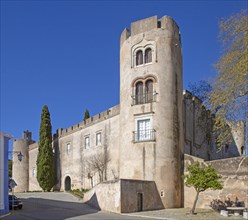 Hotel tourist accommodation in former castle Pousada Castelo de Altivo, Alvito, Baixo Alentejo,