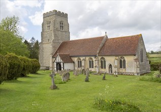 Village parish church of Saint Peter and Saint Paul, Alpheton, Suffolk, England, UK