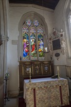 Interior of church of Saint Lawrence, Lechlade, Gloucestershire, England, UK