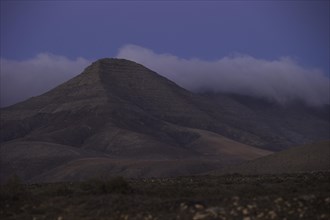 Semi-desert near Tindaya, Montana Sagrada de Tindaya, Canary Islands, Fuerteventura, Spain, Europe