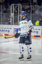 Eric Cornel (18, Iserlohn Roosters) during the away game at Adler Mannheim on match day 41 of the