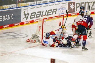 Game scene Adler Mannheim against Duesseldorfer EG (PENNY DEL, German Ice Hockey League)