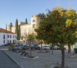 Hotel tourist accommodation in former castle Pousada Castelo de Altivo, Alvito, Baixo Alentejo,