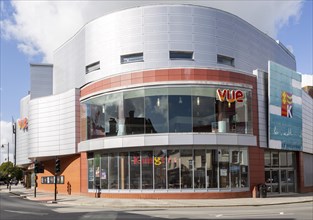Vue International cinema building in town centre, Newbury, Berkshire, England, UK
