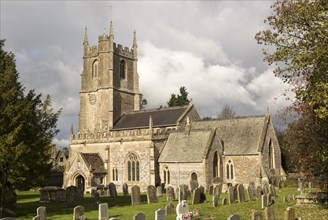 Village parish church of Saint James, Avebury, Wiltshire, England, UK