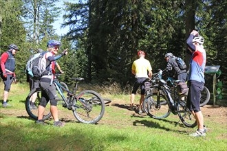 Mountain bike tour through the Bavarian Forest with the DAV Summit Club: stopover on the way to the