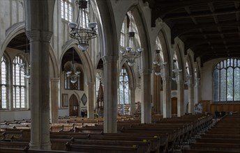 Interior of Holy Trinity Church, Long Melford, Suffolk, England, UK