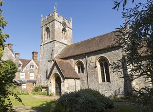 Holy Cross village parish church, Wilcot, Pewsey Vale, Wiltshire, England, UK