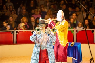 Ludwigshafen 24.12.2023: Performance of the Ludwigshafen Christmas Circus on Christmas Eve