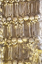The Chapel of Bones, Capela dos Ossos, city of Evora, Alto Alentejo, Portugal, southern Europe,