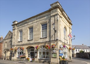Early 19th century architecture of town hall building, Berkeley, Gloucestershire, England, UK