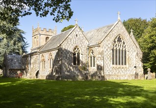 Village parish church of All Saints, Burbage, Wiltshire, England, UK