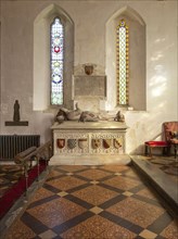 Tomb of Sir John Seymour d 1590 father of Queen Jane Seymour, Great Bedwyn church, Wiltshire,