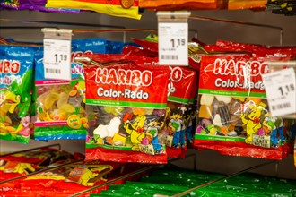 February 2024: HARIBO sweets in the supermarket