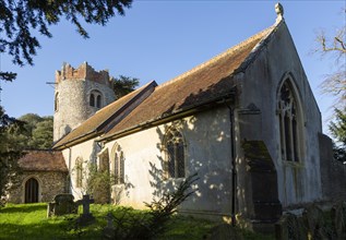 Village parish church Thorington, Suffolk, England, UK