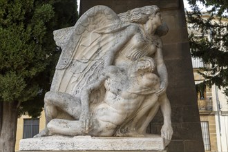 War memorial in town of Ubeda, Jaen province, Andalusia, Spain, Europe