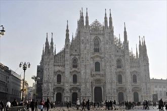 Milan Cathedral, Duomo, construction started in 1386, completed in 1858, Milan, Milano, Lombardy,