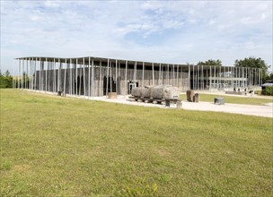 New visitor centre building designed by Denton Corker Marshall 2013, Stonehenge, Wiltshire,