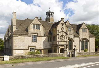 Seventeenth century school and almshouse building, Corsham, Wiltshire, England, UK